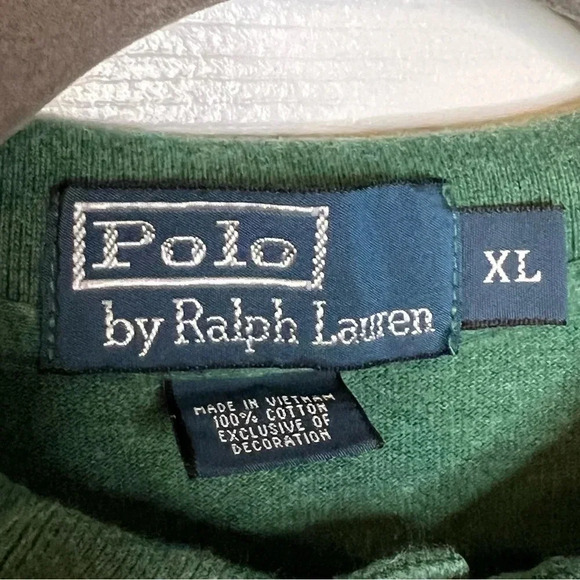 Polo by Ralph Lauren Green Polo with Purple Jockey Men’s Size XL GUC - Picture 4 of 5